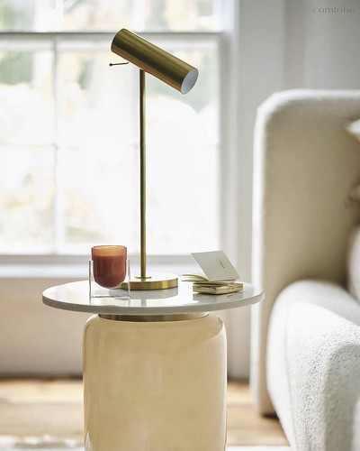 Золотая настольная лампа Ллойд, цвет золотой - Louvre Home