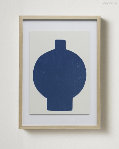 Интерьерный постер Ceramic Vase - III, цвет бежевый - Louvre Home