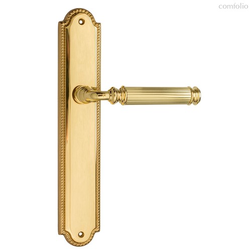 Дверная ручка Venezia Mosca на планке PL98 полированная латунь - Venezia Collezione