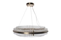 Люстра подвесная Галактика (Galaxy) стекло прозрач. d85xh20см - Garda Decor