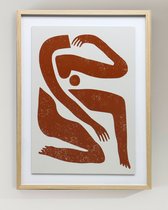 Интерьерный постер Brown Body, цвет бежевый - Louvre Home