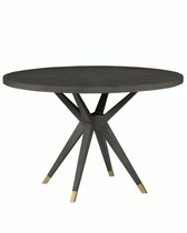 Черный обеденный стол из дуба Изабелла, цвет черный - Louvre Home