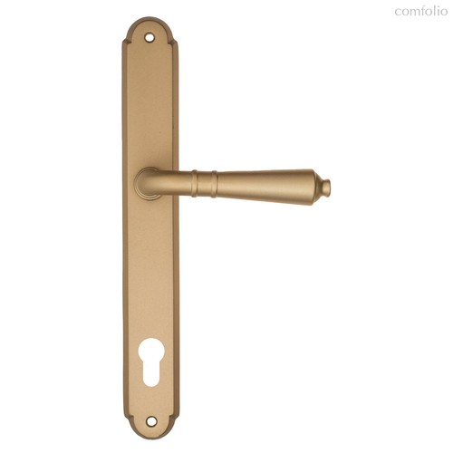 Дверная ручка на планке Fratelli Cattini "TOSCANA" CYL PL01-BS матовая латунь - Fratelli Cattini