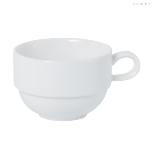 Чашка 180 мл чайная d 8,5 см h5,5 см Simply Fine Plus Stackable 6шт., цвет белый - Noble