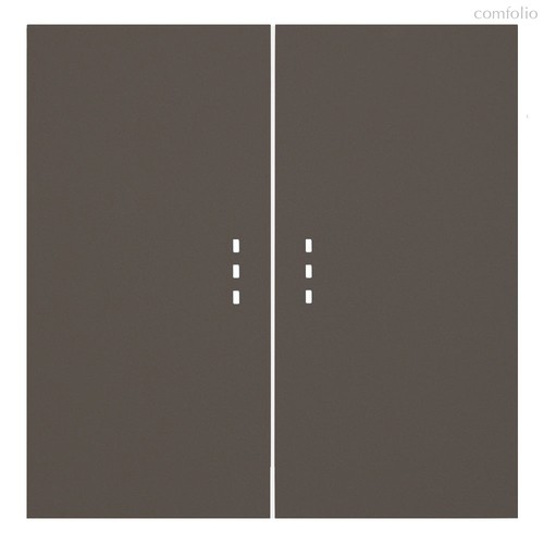 Клавиши для двухклавишного перекрестного выключателя с подсветкой 35615 CP, капучино - Rikett