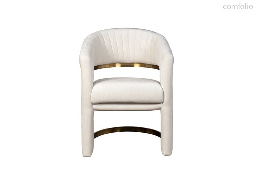 Стул велюр кремовый/матовое золото 67x66x85см - Garda Decor