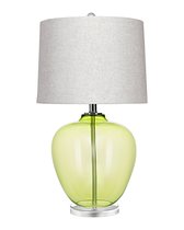 Зелёная настольная лампа Хизер, цвет зеленый - Louvre Home