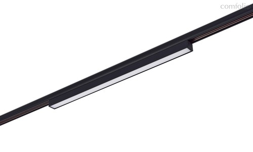 Led светильник для Round Line, Line, DC 48В 10Вт, L506xW25xH41 мм, 815Лм, 100°, 4000К, недиммируемый, IP20, Ra>90, опаловый рассеиватель, черный - Donolux