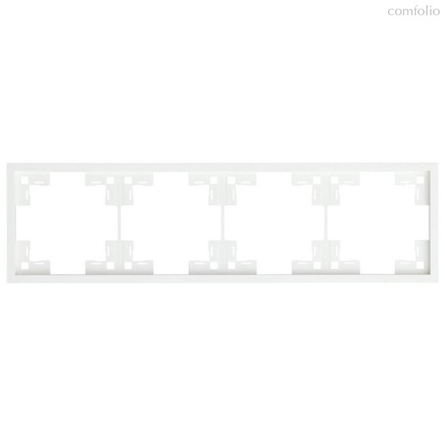 Четырехместная рамка 35840 MW, белый сатин - Rikett