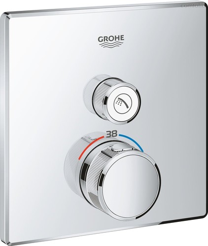 29123000 Grohtherm SmartControl Внешняя часть термостатического смесителя на 1 выход, хром - Grohe