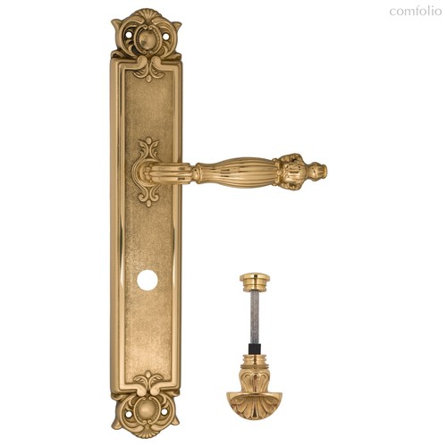 Дверная ручка Venezia Olimpo WC-4 на планке PL97 полированная латунь - Venezia Collezione