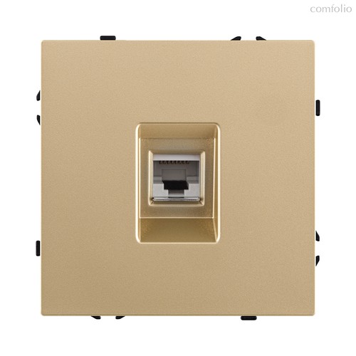 Розетка Ethernet RJ45 Cat.6, золотой Kollinger Eclipse EC-017GD - Kollinger