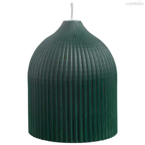 Свеча декоративная темно-зеленого цвета из коллекции Edge, 10,5см - Tkano