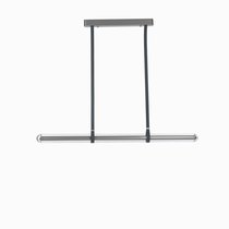 Подвесной светильник Aegis Line диаметр 8, цвет серебряный/серый/прозрачный - Cosmo