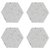 Набор из 4 подставок из камня Elements Hexagonal 10 см - Typhoon