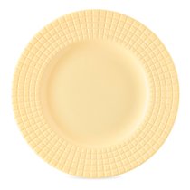 Тарелка закусочная Decor de table Луч 20,5 см, рельеф, фарфор, желтая - Decor De Table