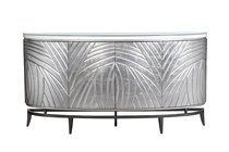 Комод серебристый с декором 182x41x97см - Garda Decor