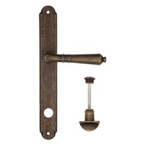 Дверная ручка на планке Fratelli Cattini "TOSCANA" WC-2 PL01-BA античная бронза - Fratelli Cattini