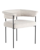 Бежевый мягкий стул Эбби, цвет бежевый - Louvre Home