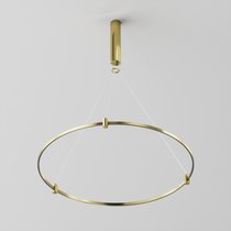 Готовая конструкция круглая D800мм c основанием под блок питания без светильников и блока питания, латунь - Maytoni