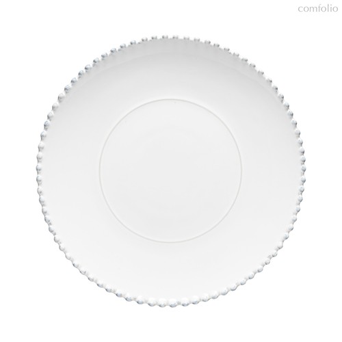 Тарелка круглая Pearl White PEP331-WHI(PEP331-02202F), цвет белый, 34 см - Costa Nova