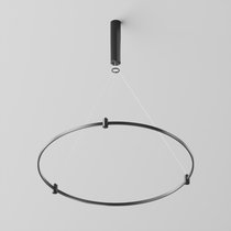 Готовая конструкция круглая D800мм c основанием под блок питания без светильников и блока питания, черный - Maytoni