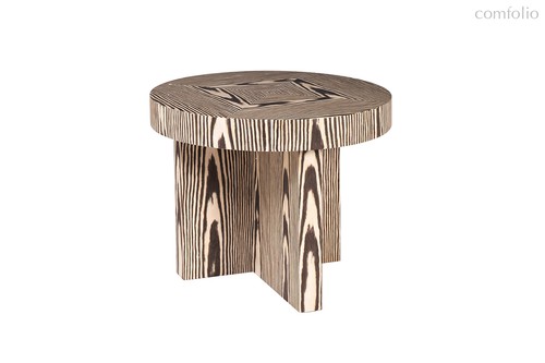 Стол журнальный Зебрано (Zebrano) d60x52см - Garda Decor