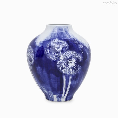 Ваза Verona I высота 36, цвет белый/синий - Cosmo