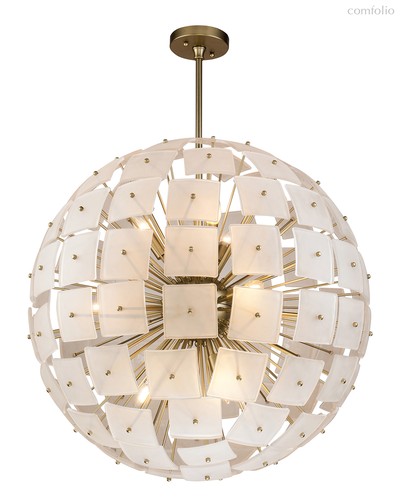 Люстра из матового стекла Бертрам, цвет золотой - Louvre Home