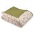 Комплект постельного белья из сатина оливкового цвета с принтом 'Степное цветение' из коллекции Prairie, 200х220 см - Tkano