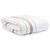 Комплект постельного белья из сатина белого цвета с серым кантом из коллекции Essential, 200х220 см - Tkano
