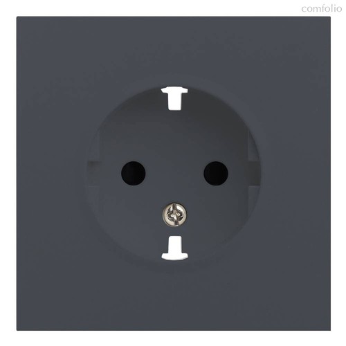 Лицевая панель для розетки 2к+з 35632 BT, базальт - Rikett