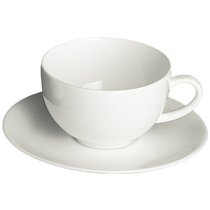 Чашка для эспрессо с блюдцем Dibbern "Белый декор" 110мл - Dibbern