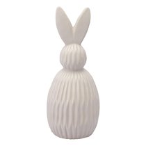 Декор из фарфора бежевого цвета Trendy Bunny из коллекции Essential, 9,2х9,2x22,6 см - Tkano