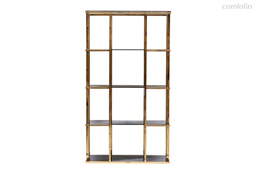 Стеллаж золотистый/темн. ст. 100x40x180см - Garda Decor