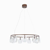 Подвесной светильник Jewel диаметр 81, цвет медный/прозрачный - Cosmo