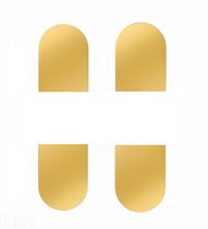 Накладки на скрытую петлю Eclipse 2.2 (золото блестящее) E30200.87.03 - AGB