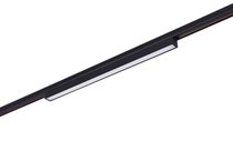 Led светильник для Round Line, Line, DC 48В 10Вт, L506xW25xH41 мм, 815Лм, 100°, 3000К, недиммируемый, IP20, Ra>90, опаловый рассеиватель, черный - Donolux