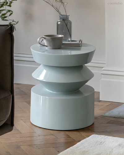 Светло-синий приставной столик Сигет - Louvre Home