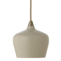 Лампа подвесная Cohen Small, 15х?16 см, серо-коричневая матовая, коричневый шнур - Frandsen