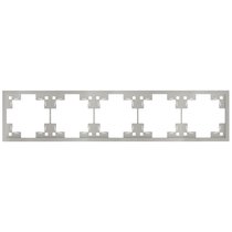 Пятиместная рамка 35850 PL, платина - Rikett