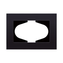 Рамка для двойной розетки, стекло черный Kollinger Reflex MG RM120BK - Kollinger