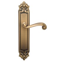 Дверная ручка Venezia Carnevale на планке PL96 матовая бронза - Venezia Collezione