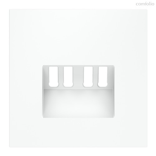 Накладка для розетки акустической 4-местной , S70 белый матовый - Voltum