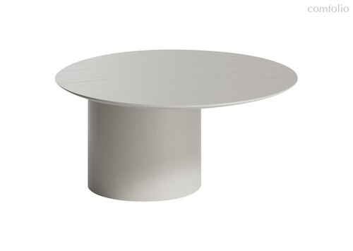 Столик Type D 80 см со смещенным основанием D 39 см (серо-бежевый) - Ellipse