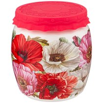 Банка с Силиконовой Крышкой Маки 1000М л