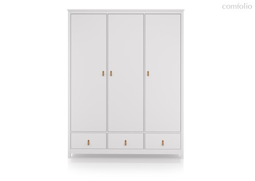 Шкаф Wood 3-х створчатый (белый) - Ellipse