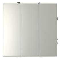 Выключатель встраиваемый VOLTUM S70 трехклавишный 10А, (сталь) - Voltum