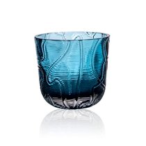 Набор стаканов Klimchi Кора 200 мл, 2 шт, богемское стекло, голубой