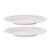 Набор из двух тарелок белого цвета с фактурным рисунком из коллекции Essential, 22см - Tkano
